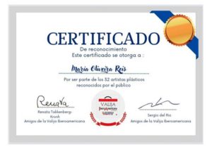 Certificado Valija Iberoamericana